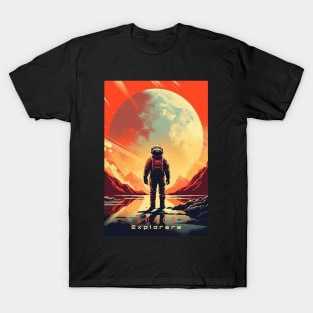 Space Adventure Vintage Travel Poster T-Shirt